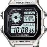 Relógio Casio Masculino Digital World Time AE-1200WHD-1AVDE