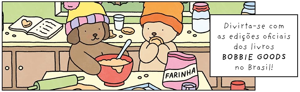 Divirta-se com as edições oficiais dos livros Boobie Goods no Brasil!