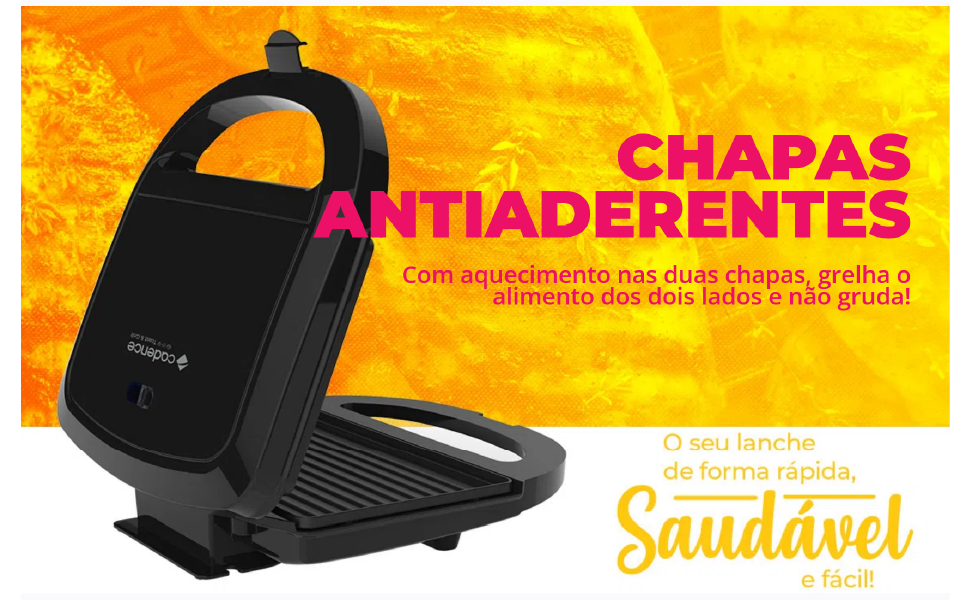 Sanduicheira Elétrica Cadence Toast & Grill