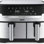 Fritadeira Sem Óleo Air Fryer Arno Dual 8,3L AFD2, Cestos Duplos Independentes, Função SYNC, Painel Digital, Inox, 1800W, 110V
