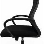 Cadeira De Escritório Ergonômica Presidente Com Encosto (Preto)