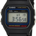 Casio Relógio digital masculino W59-1V clássico preto, Preto, OneSize, Relógio de quartzo, digital