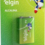 Bateria Alcalina Elgin com 1 unidade 9V Pilha