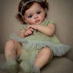 Brastoy Bebê Reborn Silicone de Boneca Realista Pintado Menina Original 55cm (Menina Pintado)