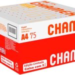Papel Sulfite, Chamex, A4, 75 Gramas, Branco, Caixa com 5 Pacotes de 500 Folhas