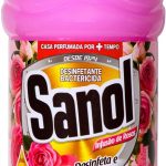 Sanol Desinfetante Líquido Para Uso Geral Infusão De Rosas 2 Litros Rosa