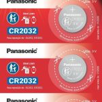 Tira de Bateria de Lithium Botão, Panasonic, CR2032-1BT