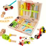 Ferramentas Madeira Construção Kits Infantil Montessori Brinquedos