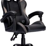 Cadeira Gamer TGT Heron TC2 | Espuma Moldada | Almofadas para Lombar e Pescoço | Suporta até 120kg | Ajuste de Inclinação | Braço Fixo | Preto | TGT-HRTC-BL03