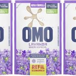 Kit + 3 OMO Sabão Liquido Refil Lavanda Edição Especial 900Ml + 900 + 900