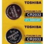 Pilha Moeda Lithium 3V CR2032 (C/5 Pilhas) Toshiba