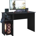 Escrivaninha Gamer Mesa De Escritorio Com Suporte De Fone Preto