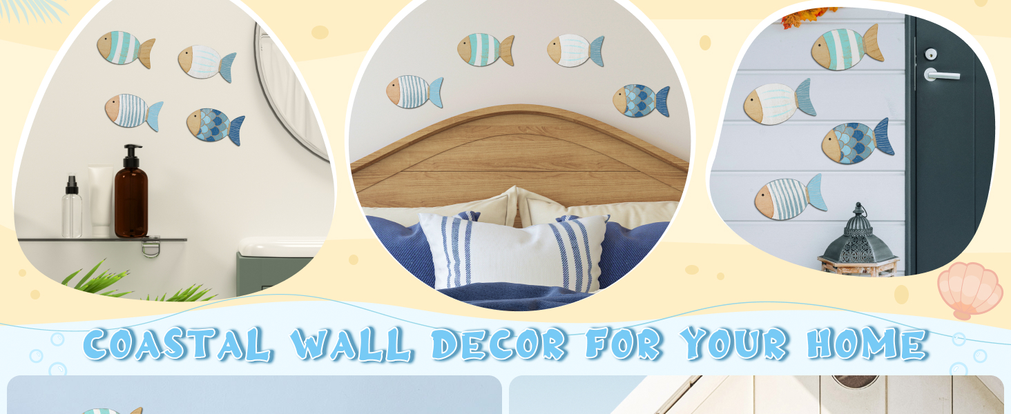decoração de parede de peixe