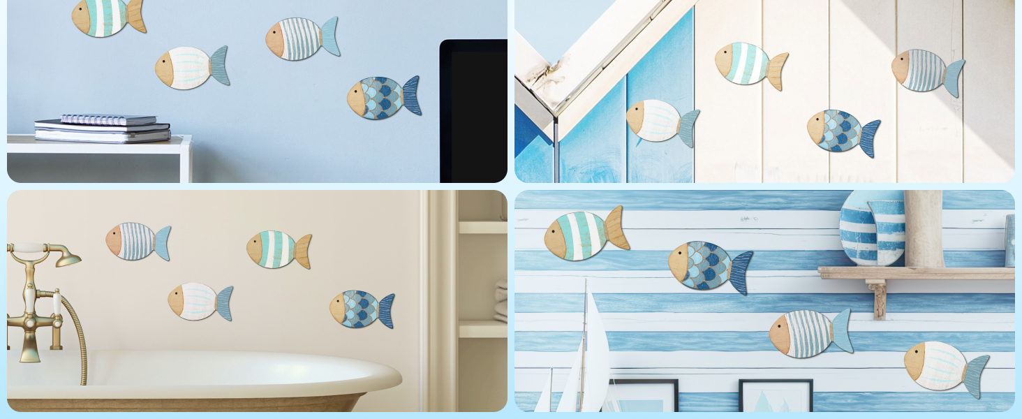 decoração de parede de praia