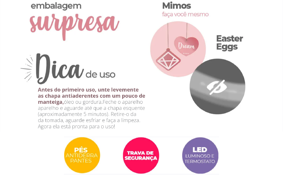 Sanduicheira Cadence Dream Rosé Gold