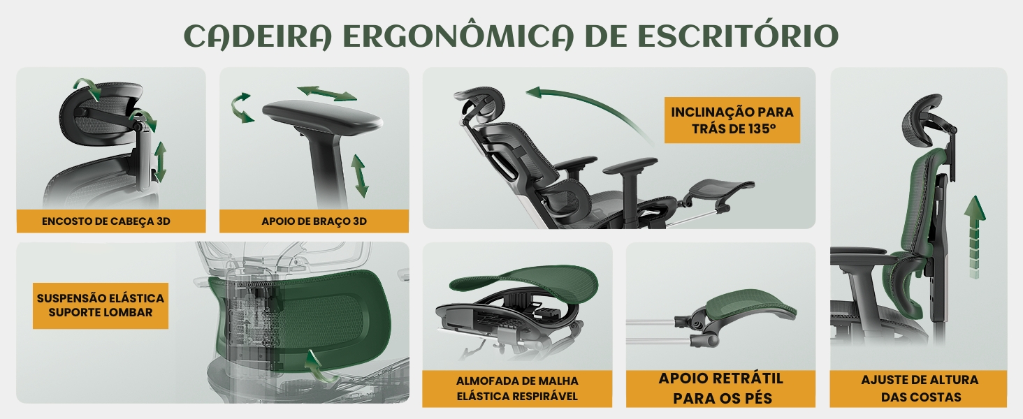 CADEIRA ERGONOMICA DE ESCRITORIO BT07