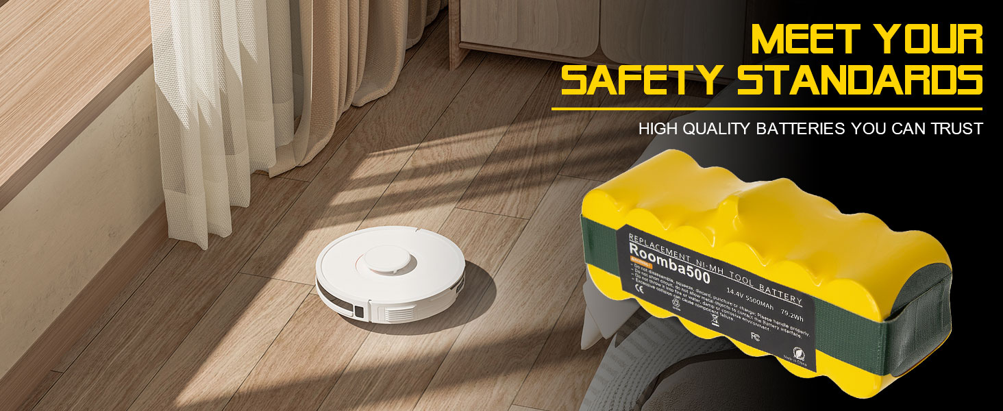 Substituição para bateria Irobot Roomba 14,4V NI-MH