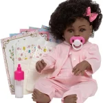 1759213480_Boneca-Reborn-Bebe-Realista-Negra-Pijama-Roupao-13-Itens