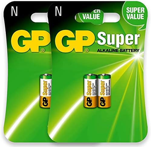 Pilha Alcalina Tipo N Gp Super Bateria LR1 kit 4 unidades