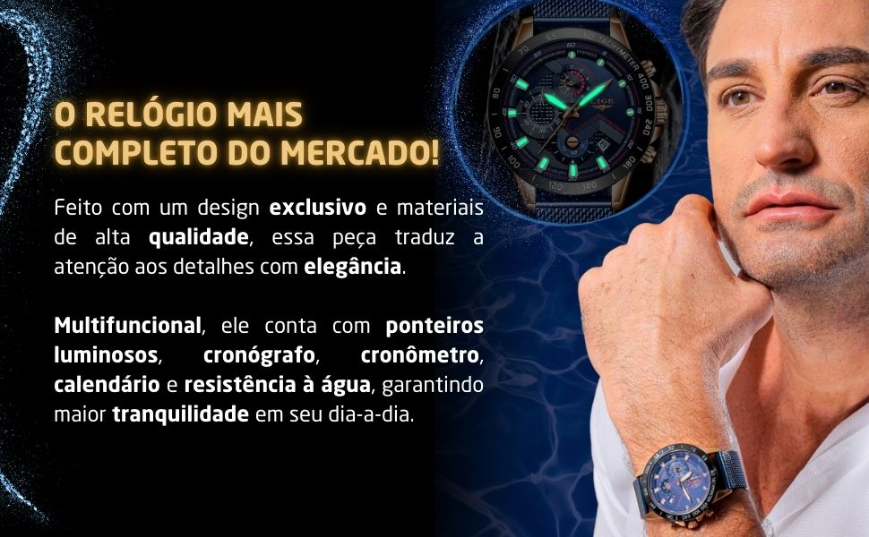 relógio premium