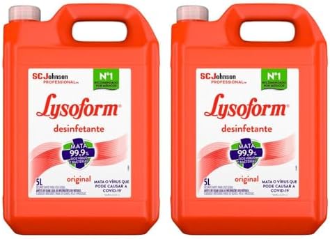 Kit 2 Desinfetante Lysoform Uso Geral Original 5l