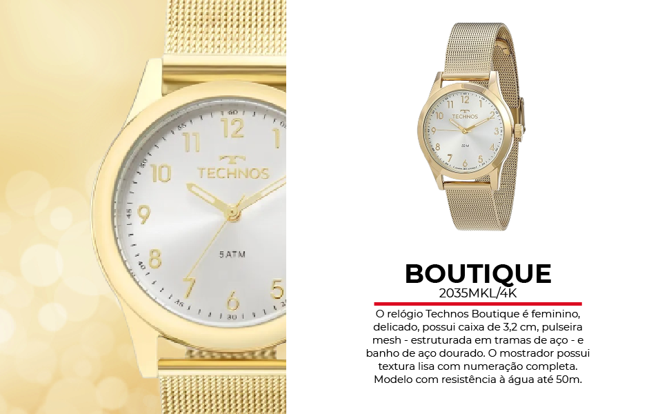 Relógio Technos Boutique Feminino